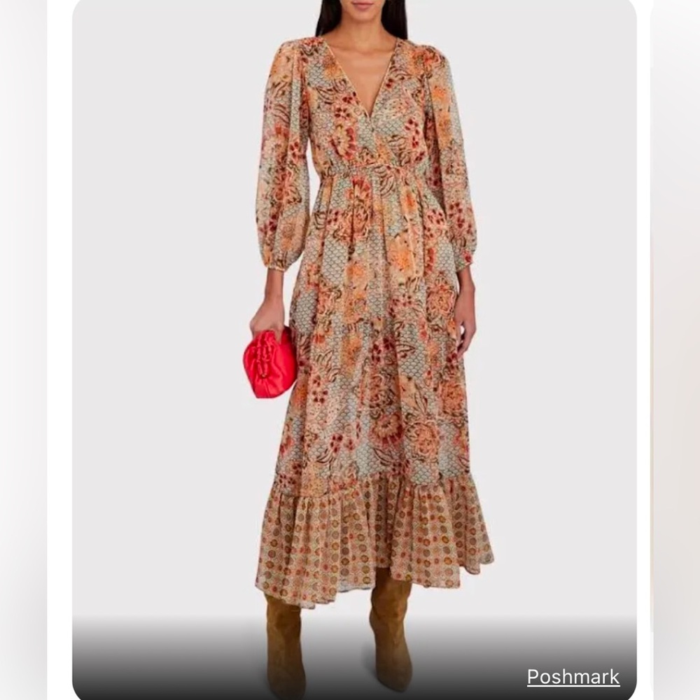 MISA
Anahita Open-Back Floral Maxi Dress